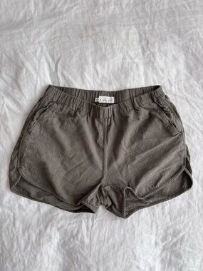 Bridge and Burn Luca Shorts- olive pinstripe